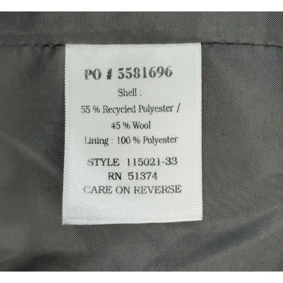 Doc And Amelia By Cintas ORG Women Wool/Polyester 2 Button Suit Jacket Blazer - Picture 10 of 11